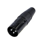 REAN RC3M-BAG-D 3 pole Male XLR cable connector