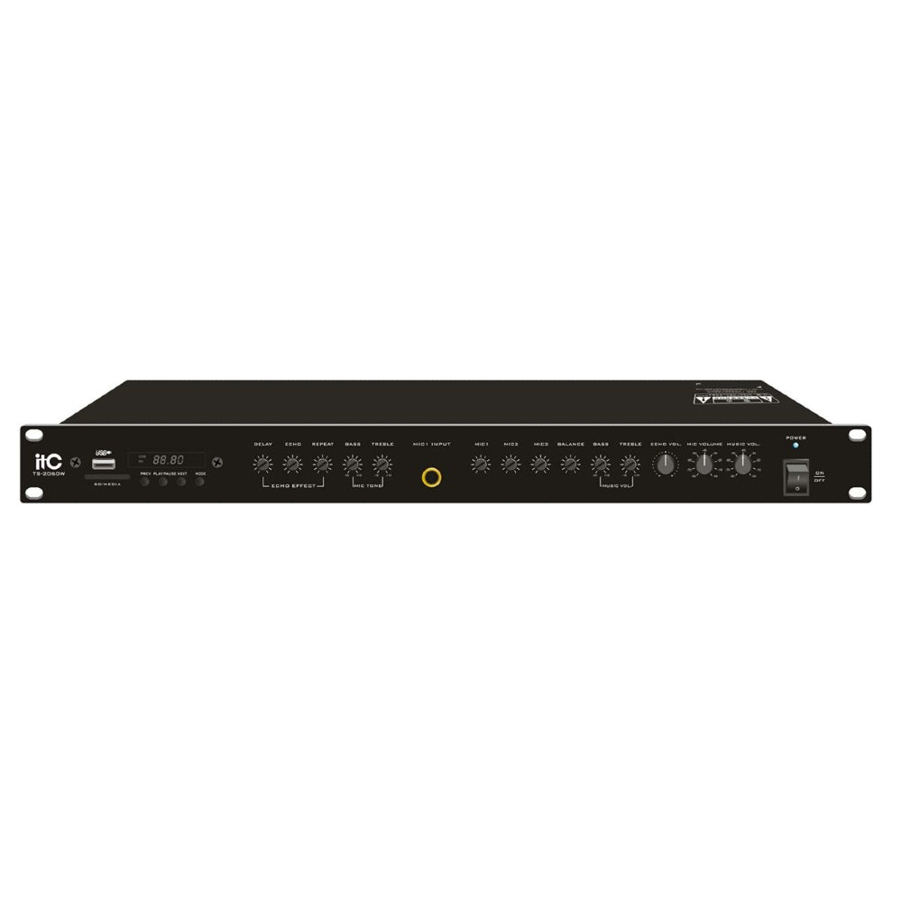 ITC TS-2120WV Multi-media Professional Amplifier 2x 120W @ 8Ω | Professional Audio | Professional Audio, Professional Audio. Professional Audio: Public Address System, Professional Audio. Professional Audio: Voltage Mixer Amplifier | itc