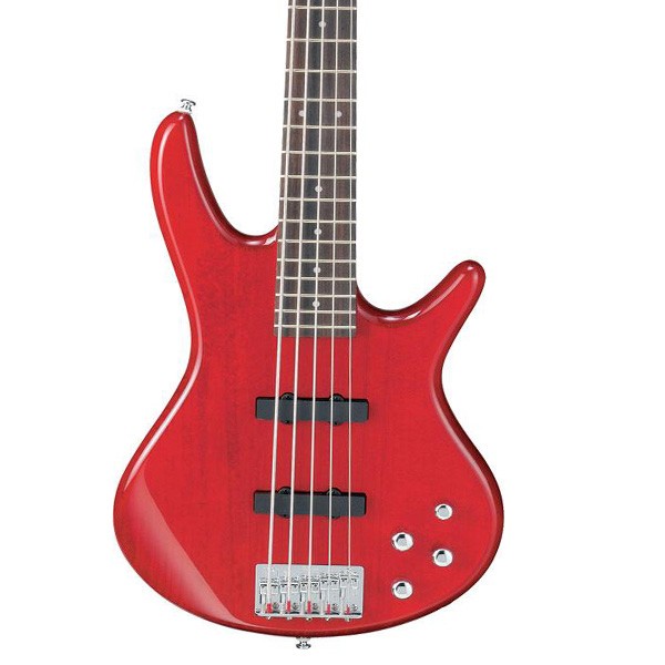 Ibanez Gio GSR205-TR - Transparent Red - 5-String Electric Bass Guitar