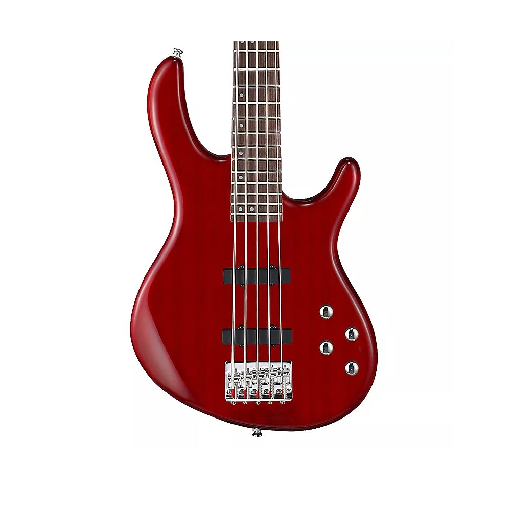 Cort Action Bass V Plus Transparent Red 5-String Bass Guitar