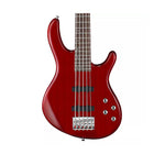 Cort Action Bass V Plus Transparent Red 5-String Bass Guitar