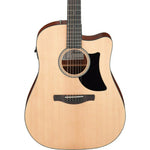 Ibanez AAD50CE-LG Dreadnought Acoustic Electric Guitar - Natural Low Gloss