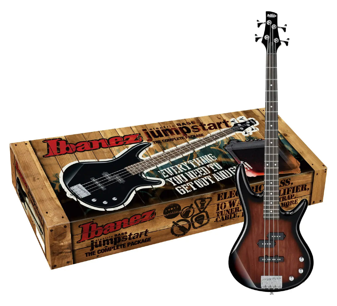 Ibanez IJSR190U-WNS Jumpstart Electric Bass Guitar Starter Pack - Walnut Sunburst | Musical Instruments | Musical Instruments, Musical Instruments. Musical Instruments: Bass Guitars, Musical Instruments. Musical Instruments: Guitars | Ibanez