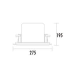 itc T-208CW 8-Inch PA Ceiling ABS Speaker 100V (2.5W, 5W, 10W, 20W)