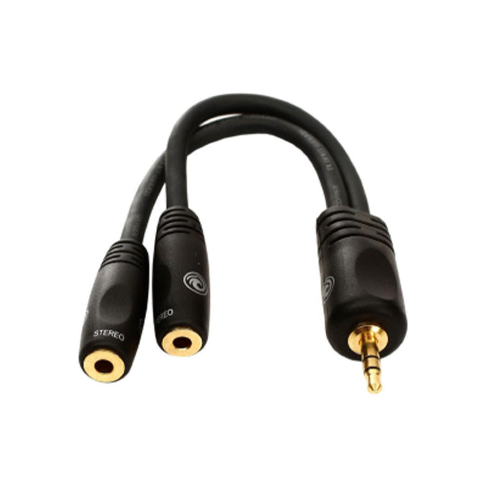 Plane Waves PW-P047ZZ 1/8" Male Stereo to Dual 1/8" Female Stereo Adapter | Professional Audio Accessories | Musical Instruments. Musical Instruments: Accessories By Categories, Musical Instruments. Musical Instruments: Audio Adaptors, Professional Audio Accessories, Professional Audio Accessories. Professional Audio Accessories: Audio Adaptors, Professional Audio Accessories. Professional Audio Accessories: Cables & Connectors By Categories | Planet Waves