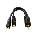 Plane Waves PW-P047ZZ 1/8" Male Stereo to Dual 1/8" Female Stereo Adapter | Professional Audio Accessories | Musical Instruments. Musical Instruments: Accessories By Categories, Musical Instruments. Musical Instruments: Audio Adaptors, Professional Audio Accessories, Professional Audio Accessories. Professional Audio Accessories: Audio Adaptors, Professional Audio Accessories. Professional Audio Accessories: Cables & Connectors By Categories | Planet Waves