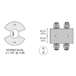 Shure MX396/C Dual-Element Boundary Microphone