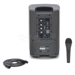 Samson Expedition XP106 100-watt All-in-one Portable PA System with 6" Woofer, 1" Tweeter, 4-channel Mixer, Bluetooth Connectivity, and Wired Microphone