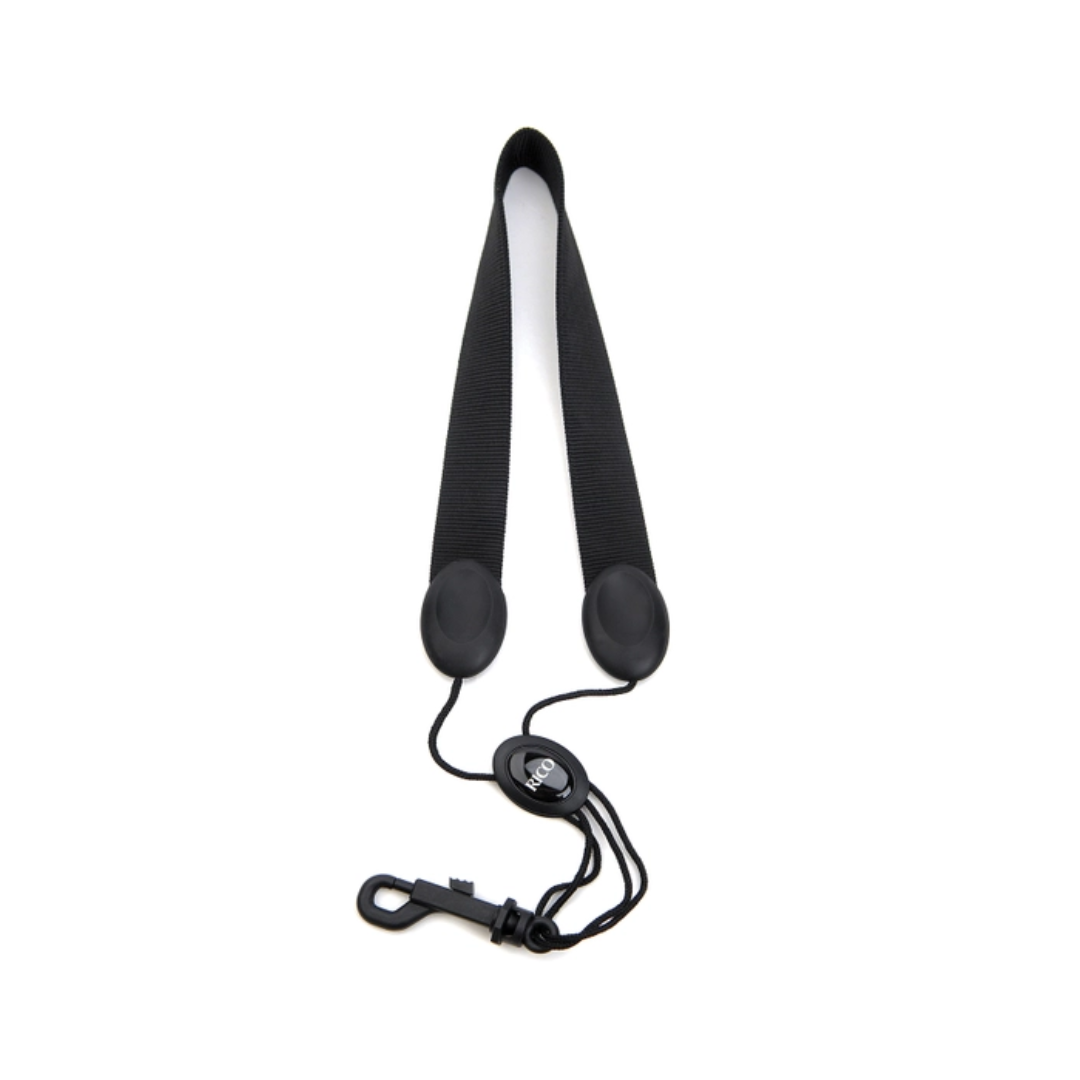 RICO SJA13 Black Alto/Soprano Saxophone Snaphook Strap
