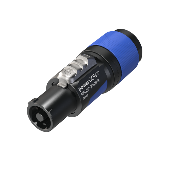 Neutrik NAC3FXXA-W-S powerCON Lockable Power Connector (Blue) Power In