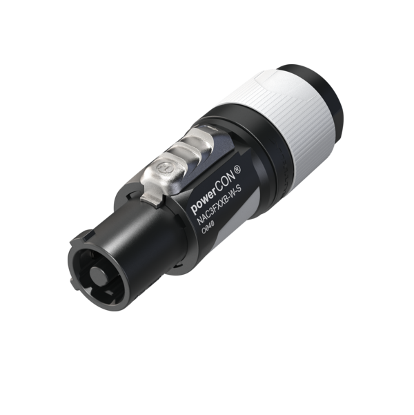 Neutrik NAC3FXXB-W-S powerCON Lockable Power Connector (Grey) Power OUT Neutrik NAC3FXXB-W-S powerCON Lockable Power Connector (Grey) Power OUT