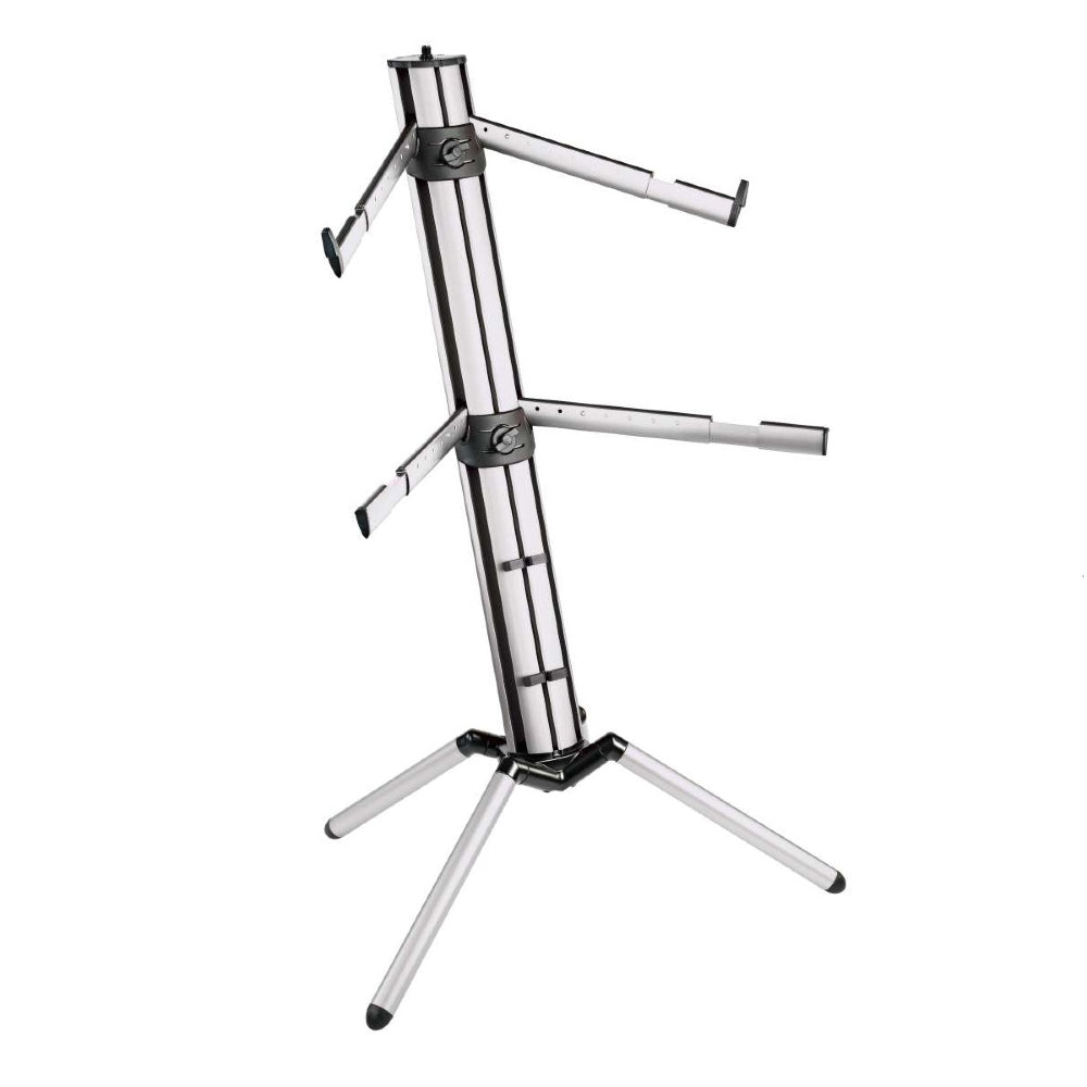 Konig & Meyer 18860-000-30 Silver Spider Dual Tier Keyboard Stand