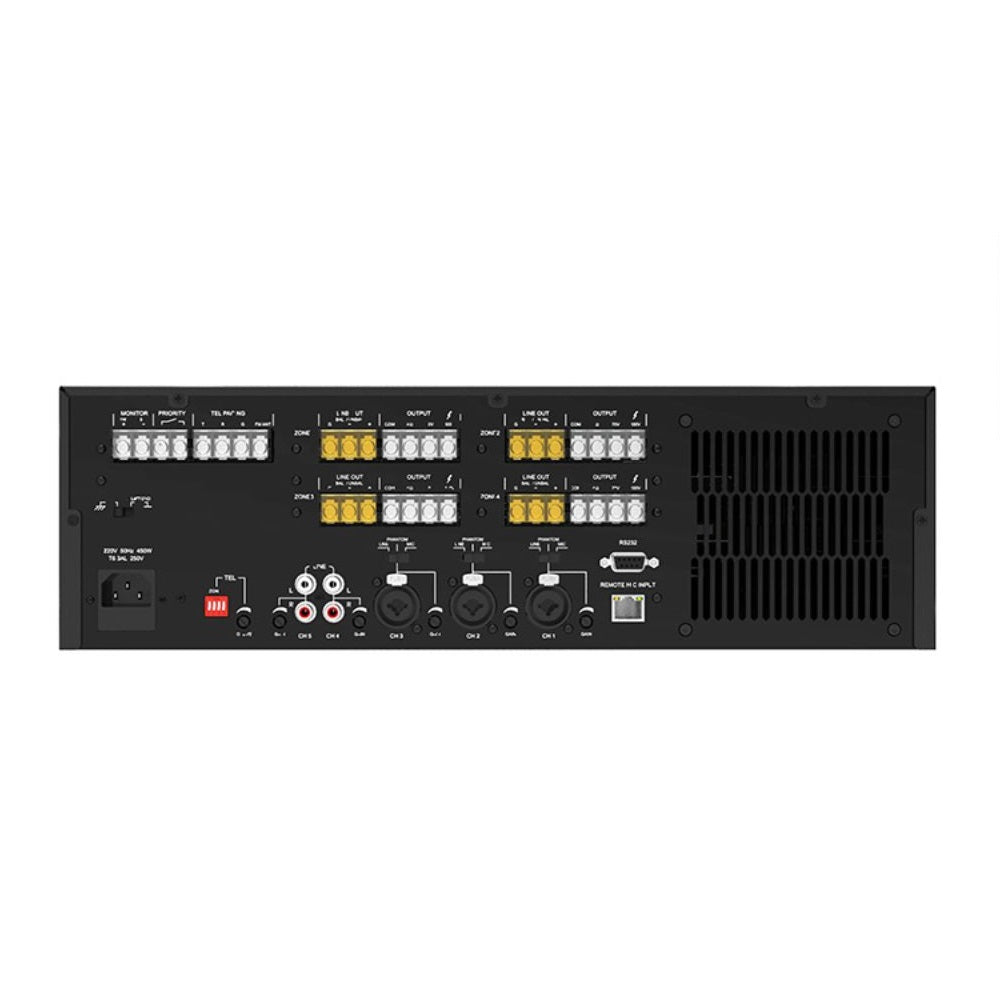 itc T-4240MP 4-Channel Matrix Audio Integrated 100V Amplifier 4x240W