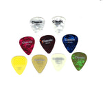 D'Addario Planet Waves Classic Celluloid Shell Guitar Assorted Picks 9 Piece