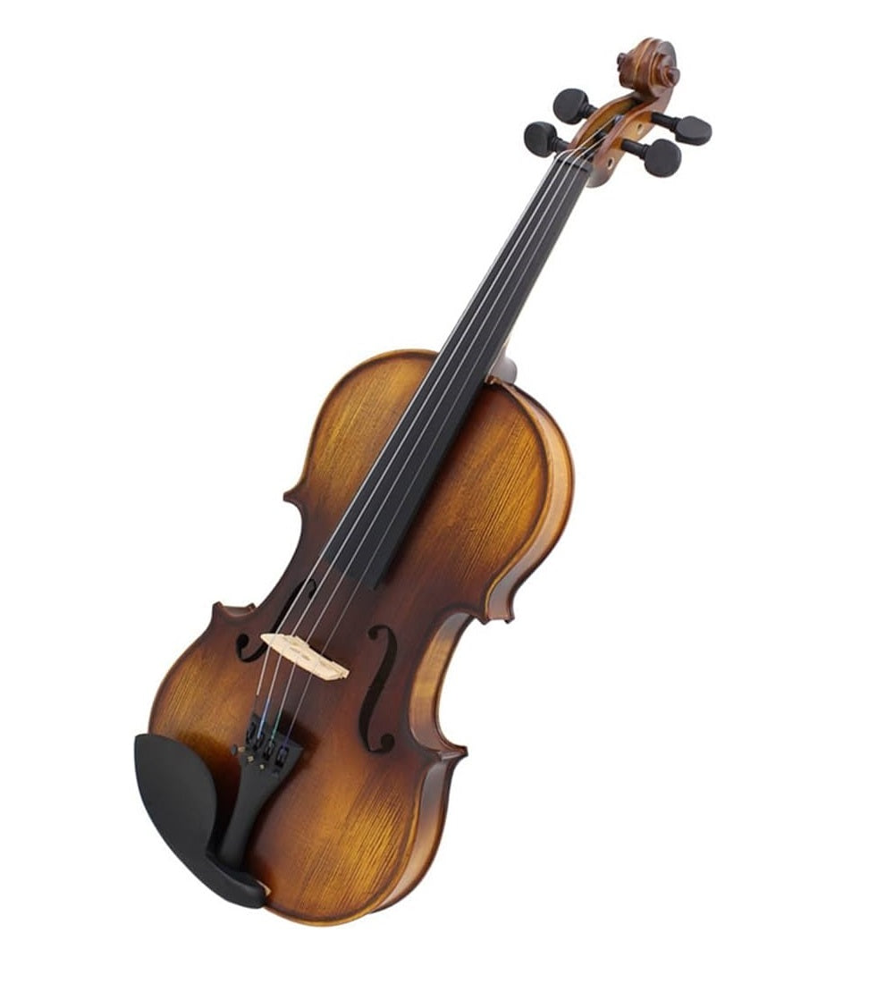 Maxtone TVA1/2 Violin 1/2 Size Quality Pine Wood with Bow, Case and Rosin