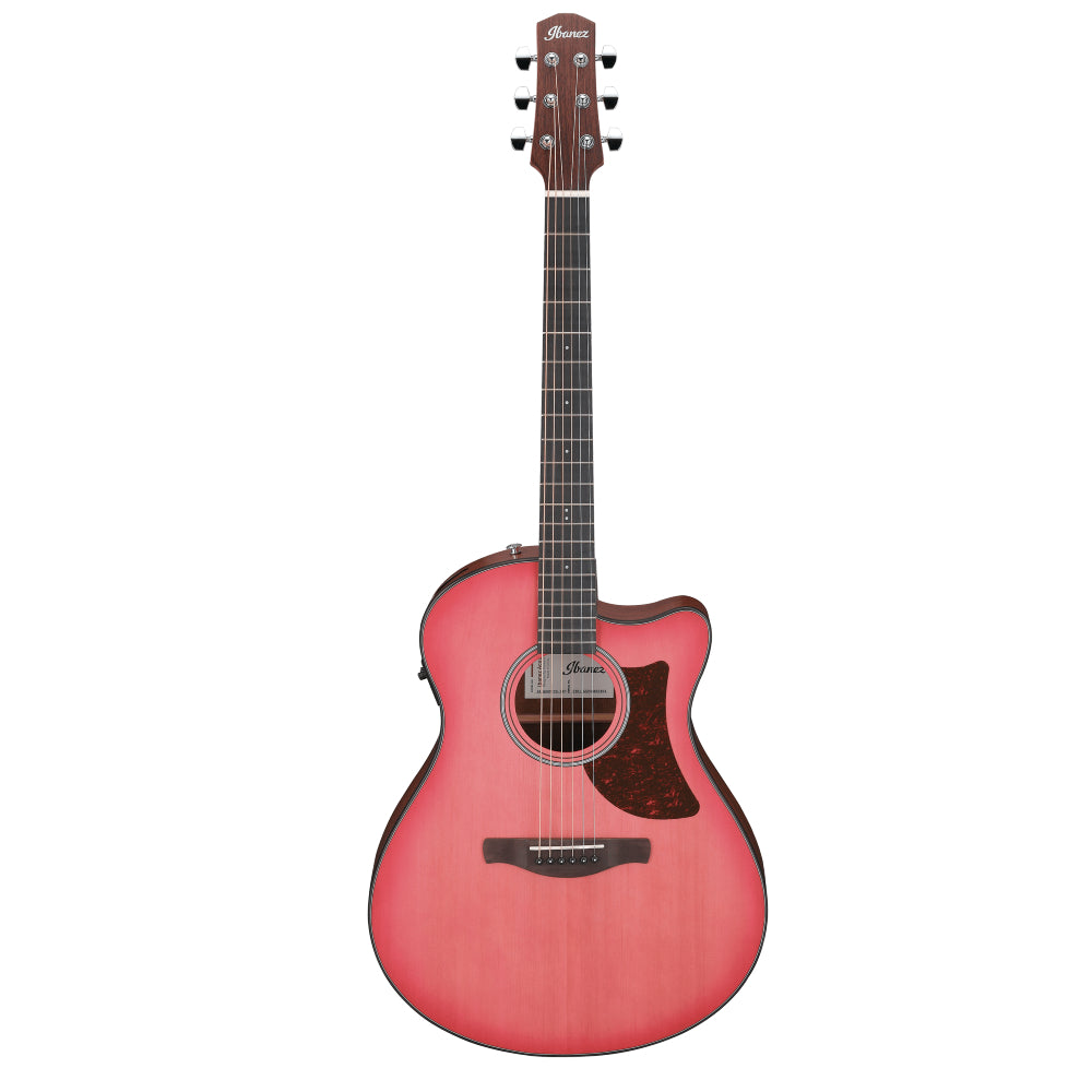 Ibanez AAM50CE-CRO Advanced Acoustic Auditorium Acoustic-electric Guitar - Coral Red Burst Open Pore