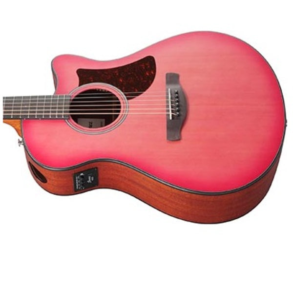 Ibanez AAM50CE-CRO Advanced Acoustic Auditorium Acoustic-electric Guitar - Coral Red Burst Open Pore