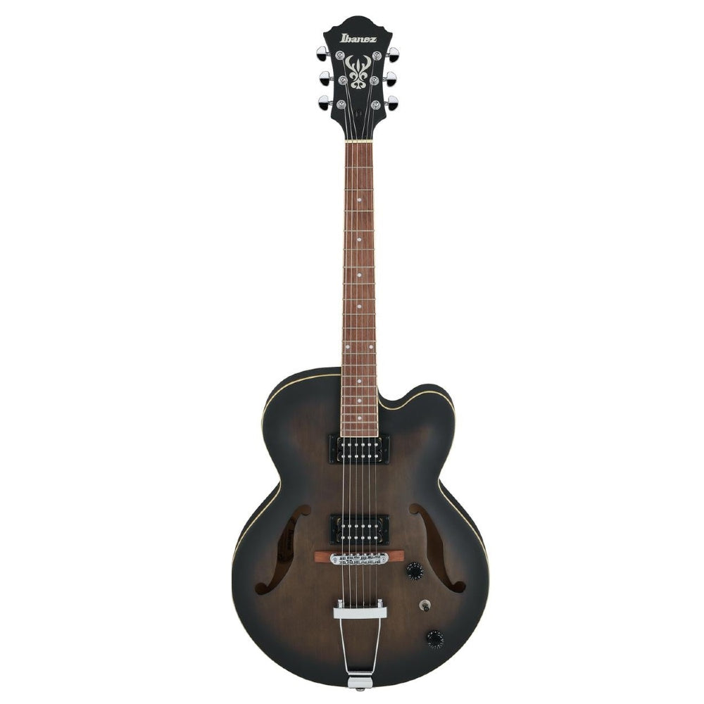 Ibanez AF55 TKF Artcore Hollowbody Electro Acoustic guitar Archtop Cutaway - Transparent Black Flat