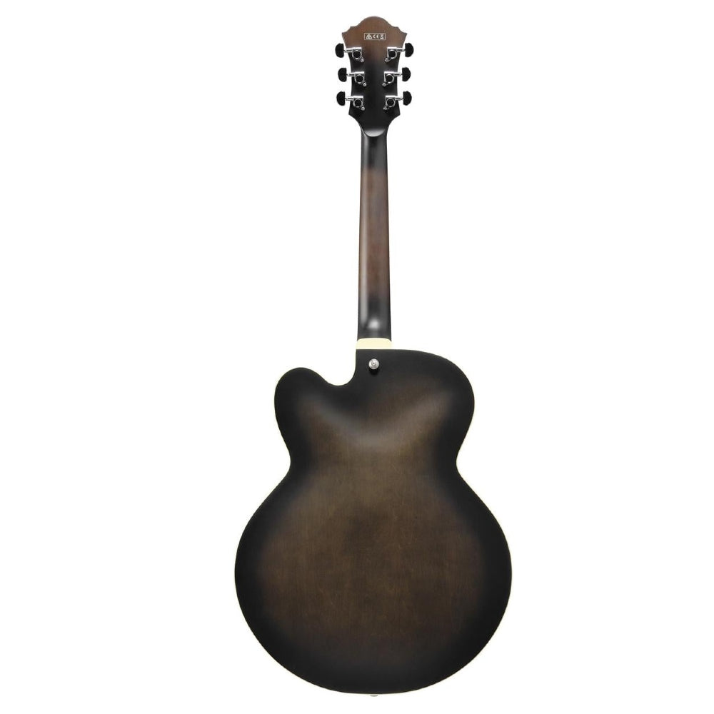 Ibanez AF55 TKF Artcore Hollowbody Electro Acoustic guitar Archtop Cutaway - Transparent Black Flat