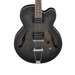 Ibanez AF55 TKF Artcore Hollowbody Electro Acoustic guitar Archtop Cutaway - Transparent Black Flat