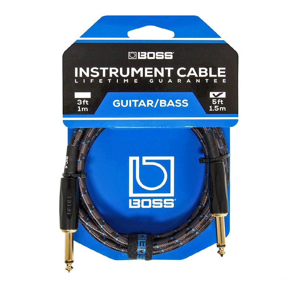 Boss BIC-5 Straight to Straight Instrument Cable - 5 foot Boss BIC-5 Straight to Straight Instrument Cable - 5 foot