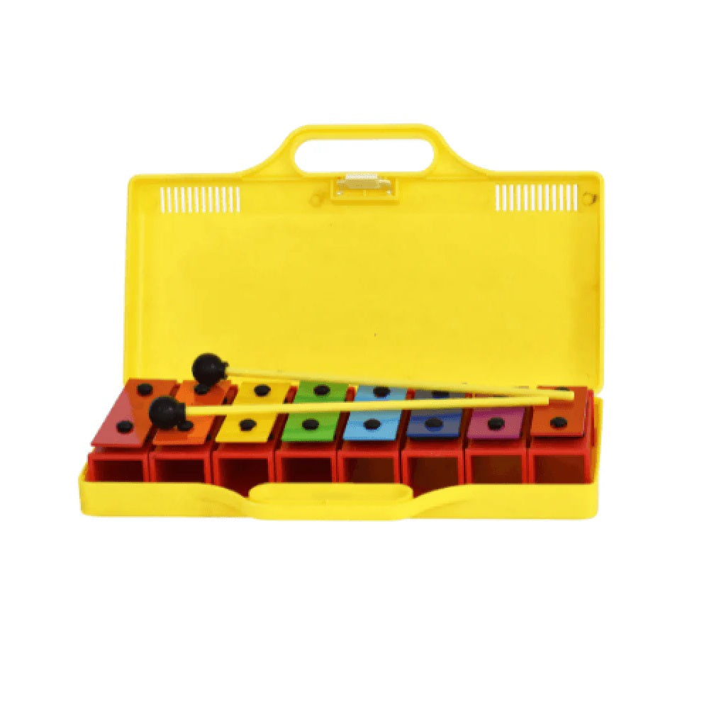 Maxtone BLC-8H 8 Notes Diatonic Metallophone With Case Maxtone BLC-8H 8 Notes Diatonic Metallophone With Case