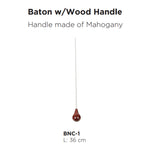 Maxtone BNC-1 Baton w/Wood Handle L: 36 cm