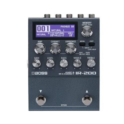 Boss IR-200 Amp and IR Cabinet Pedal Boss IR-200 Amp and IR Cabinet Pedal