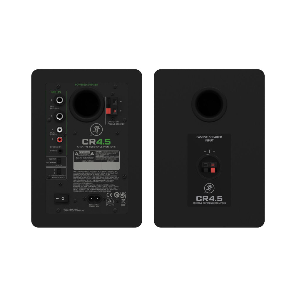 Mackie CR4.5 4.5-inch Powered Studio Monitors - (Pair)