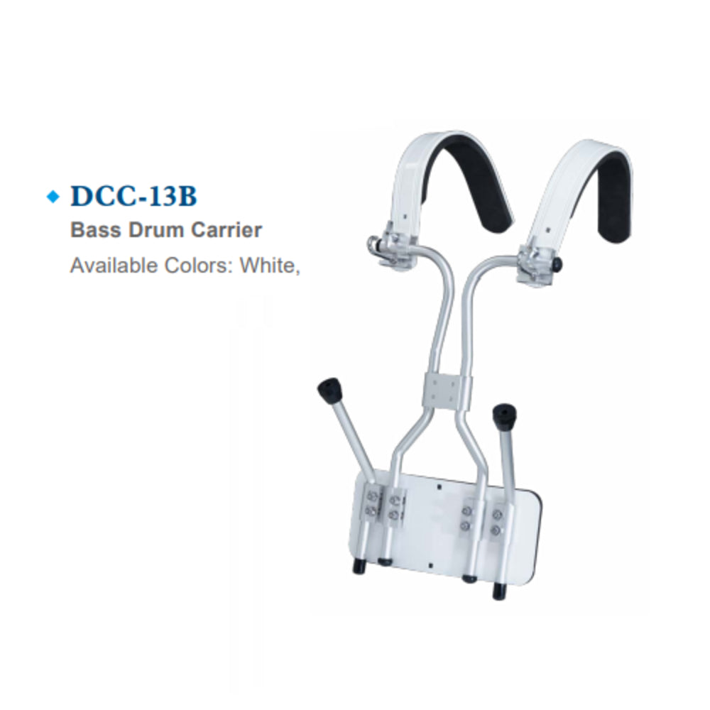 Maxtone DCC-13B VEST Bass Drum Carrier White Finish