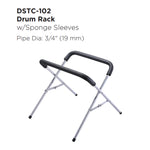 Maxtone DSTC-102 Drum Rack w/Sponge Sleeves