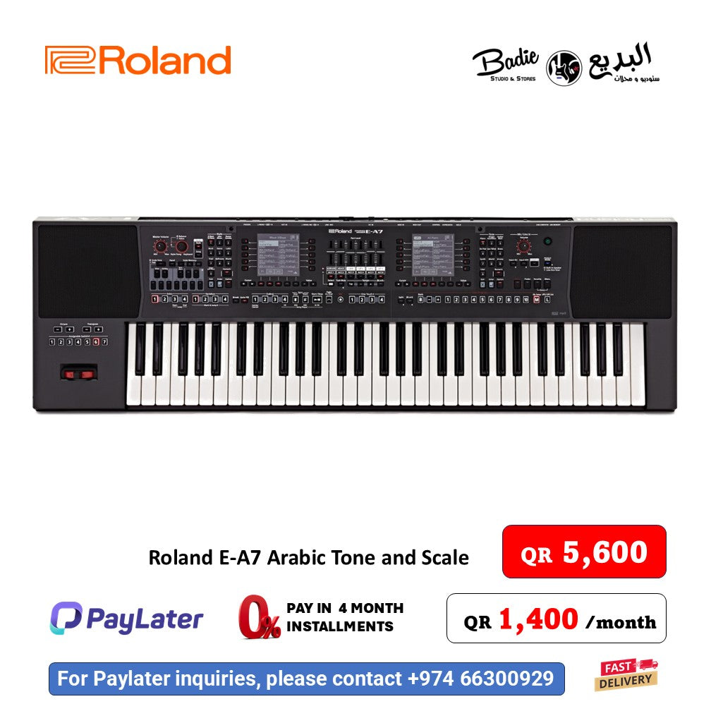 Roland E-A7 61-key Arranger Keyboard with Arabic Tone and Scale