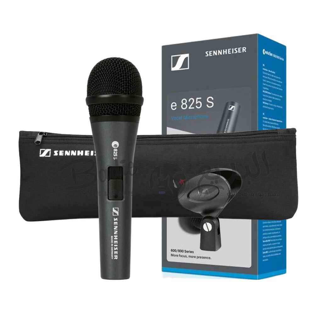 Sennheiser e825S Handheld Cardioid Dynamic Microphone with On/Off Switch- Note: Microphone Cable Sold Separately