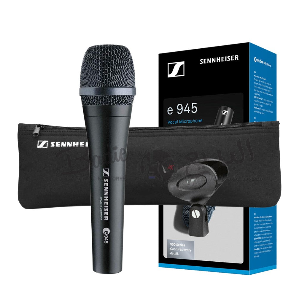 Sennheiser e945 Handheld Dynamic Supercardioid Microphone - Note: Microphone Cable Sold Separately