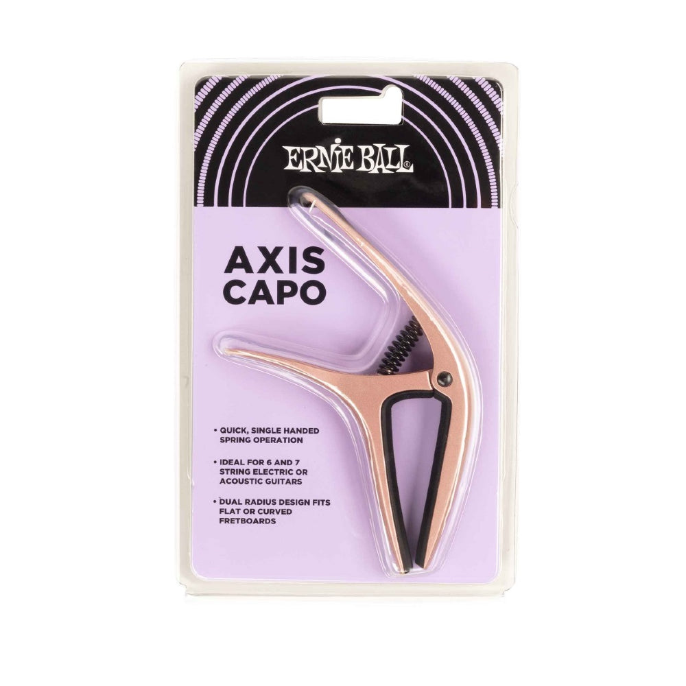 Ernie Ball 9605 Rose Gold Satin Axis Capo Electric and acoustic guitars