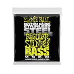 Ernie Ball 2842 Regular Slinky Stainless Steel Bass Guitar Strings, Gauge 50-105