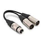 Van Damme V01F2MS/0.5 0.5 Meter Pro Grade Classic XKE Cable With XLR Female to Dual Male Splitter Signal Cable