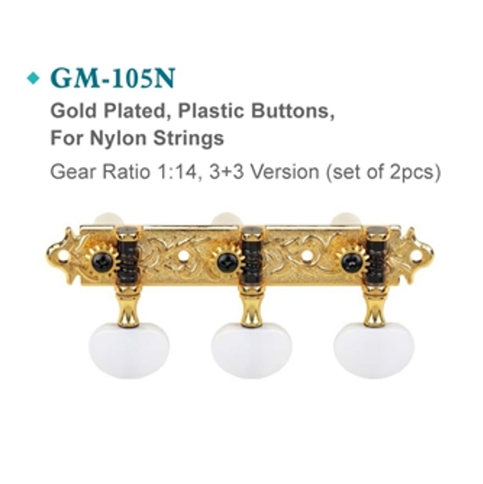 Maxtone GM-105N 3+3 Classical Guitar Machine Heads Maxtone GM-105N 3+3 Classical Guitar Machine Heads