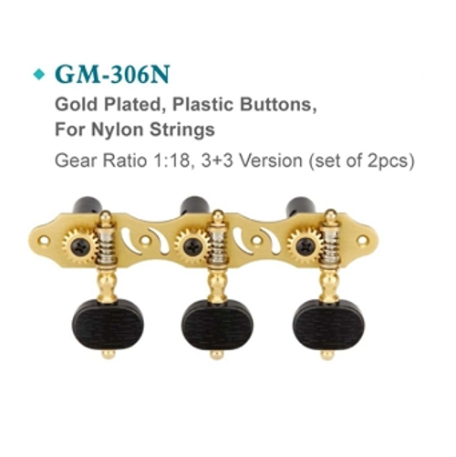 Maxtone GM-306N 3+3 Classical Guitar Machine Heads Maxtone GM-306N 3+3 Classical Guitar Machine Heads