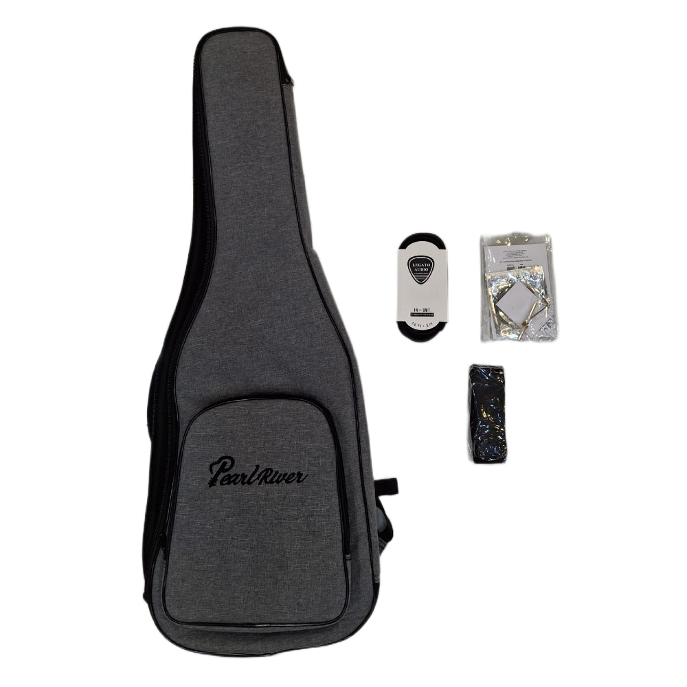 Pearl River GST10-IV Electric Guitar - Ivory Gloss - Included: Gig Bag - Strap - Cable - Set Of Strings Pearl River GST10-IV Electric Guitar - Ivory Gloss - Included: Gig Bag - Strap - Cable - Set Of Strings