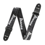 Ibanez GSD50-P6Guitar Strap Black White With Ibanez Logo