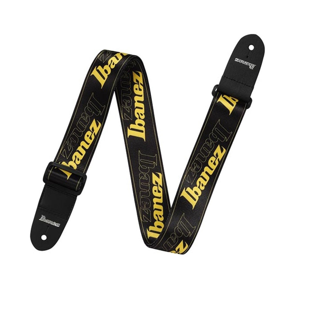 Ibanez GSD50 YE Guitar Strap With Ibanez Yellow Logo