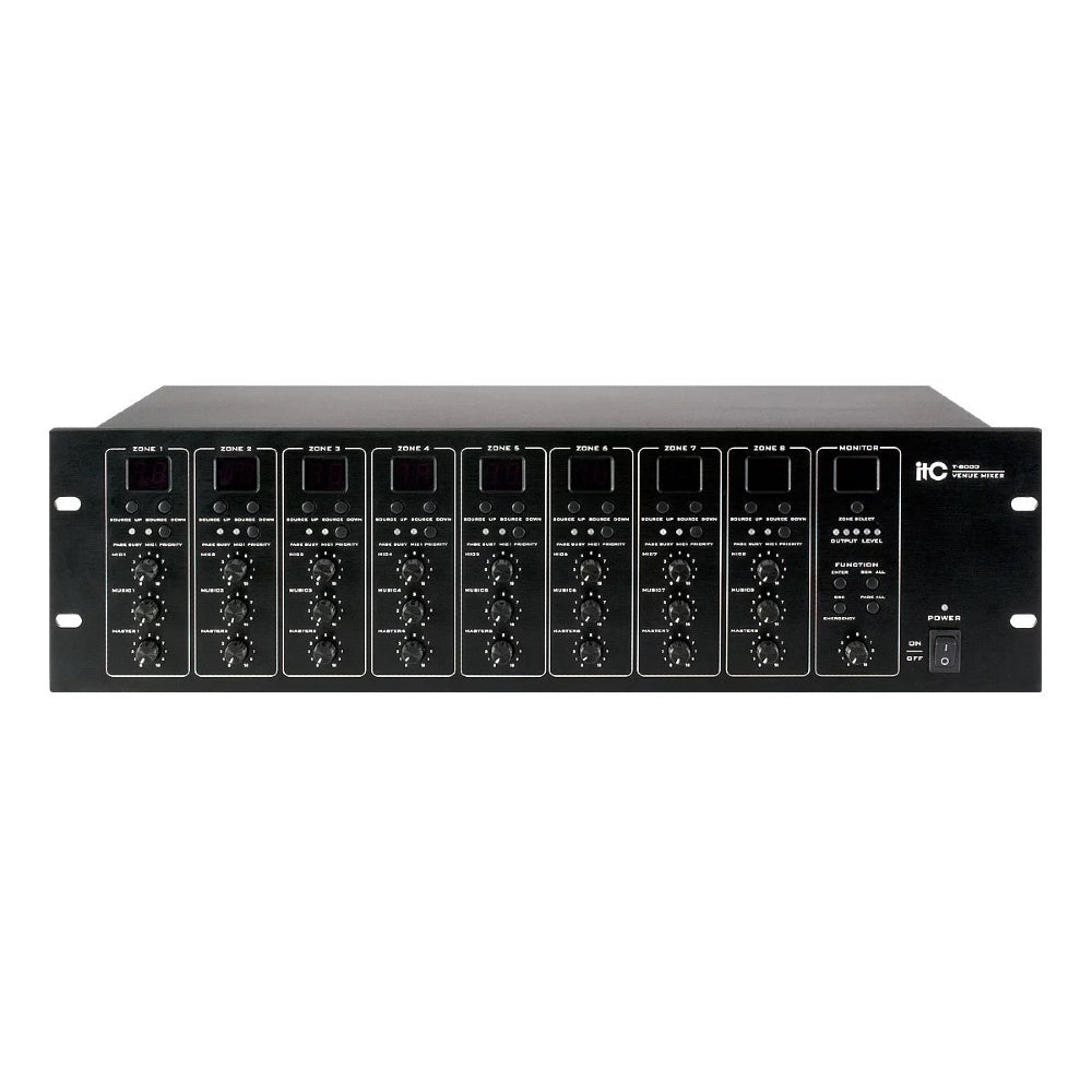 itc T-8000 8x8 Audio Matrix & Paging Controller– Badie Studio & Stores