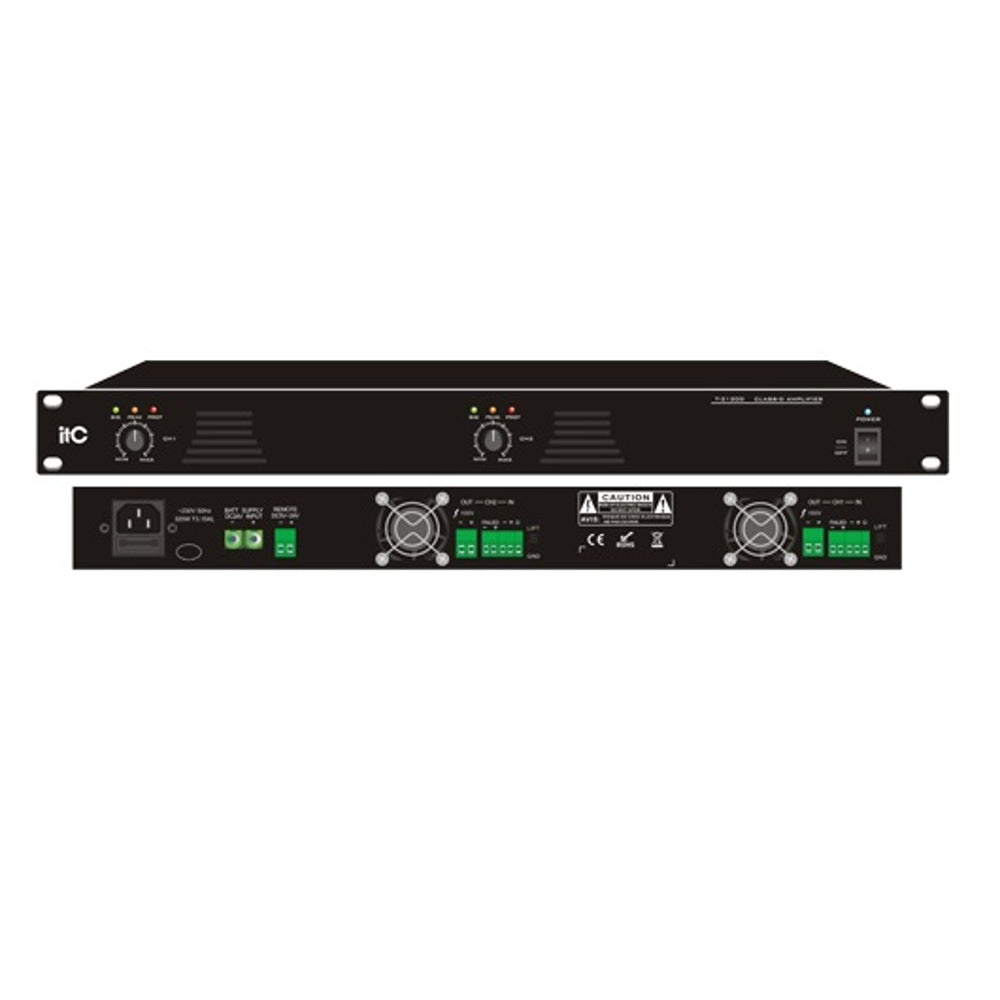 itc T-2500D 2-Channel Class-D Power 100V Amplifier 2x500W itc T-2500D 2-Channel Class-D Power 100V Amplifier 2x500W
