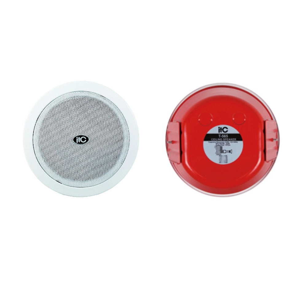 itc T-565 5-Inch Dome Fireproof Ceiling Speaker 100V (5W-10W-20W) itc T-565 5-Inch Dome Fireproof Ceiling Speaker 100V (5W-10W-20W)