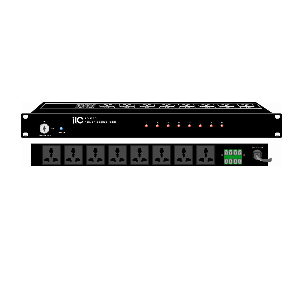 itc TS-820 8-Channel Power Sequencer itc TS-820 8-Channel Power Sequencer