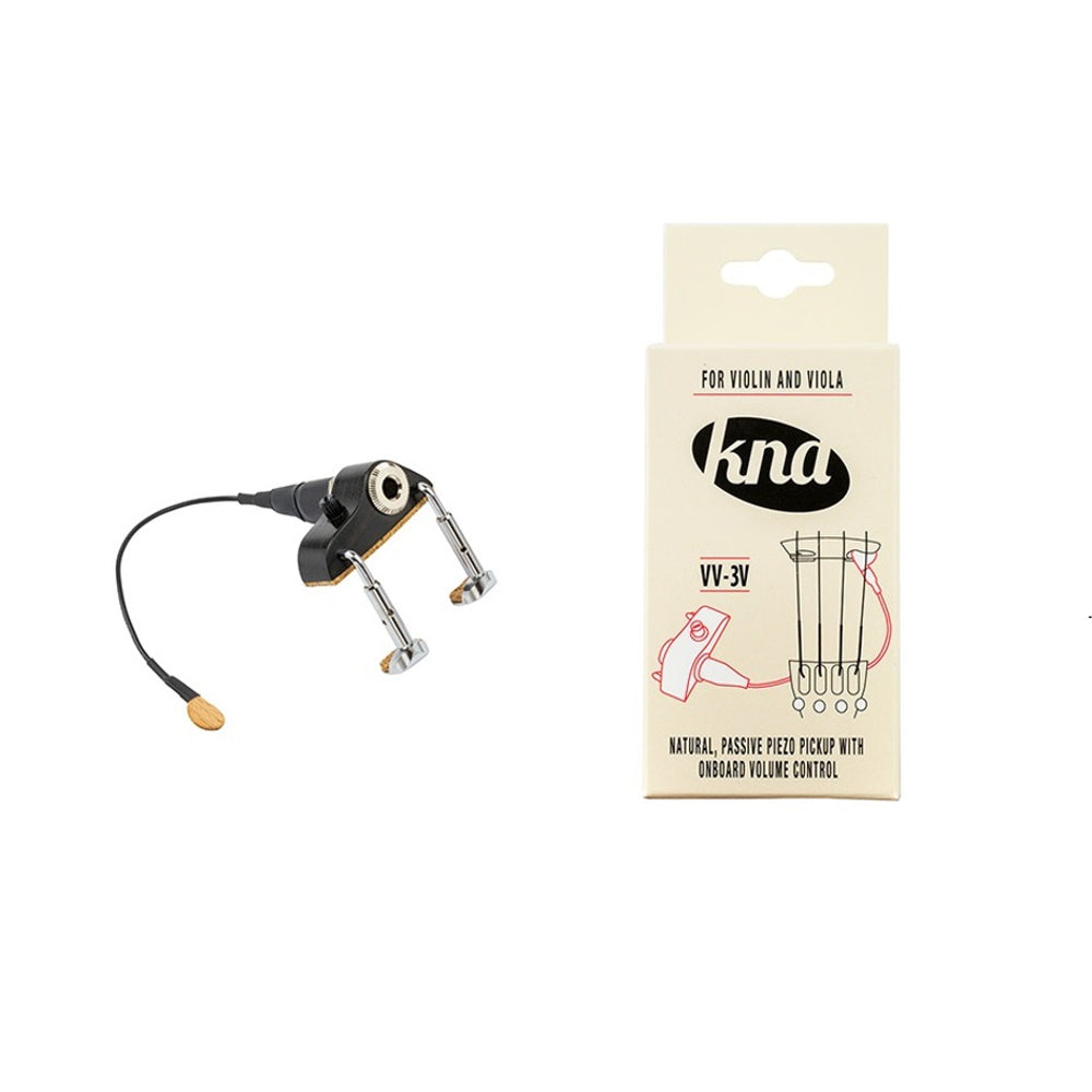 KNA VV-3V Portable Piezo Violin/Viola Pickup With Volume Control - Ebony KNA VV-3V Portable Piezo Violin/Viola Pickup With Volume Control - Ebony