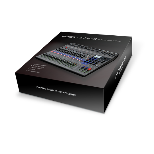 Zoom LiveTrak L-20 20-channel Digital Mixer / Recorder