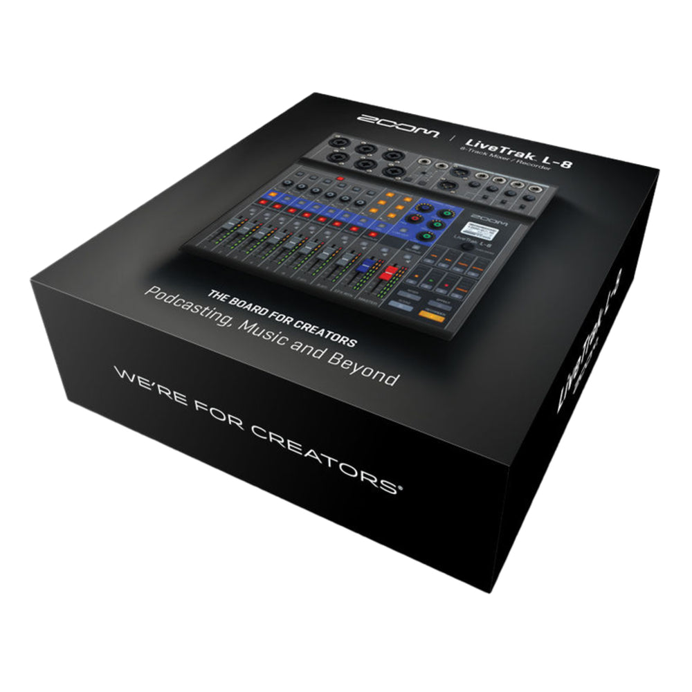 Zoom LiveTrak L-8 Portable 8-Channel Digital Mixer and Multitrack Recorder Zoom LiveTrak L-8 Portable 8-Channel Digital Mixer and Multitrack Recorder