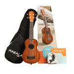 Makala MK-S PACK2105 Soprano Ukulele Package with Tuner/Gig Bag